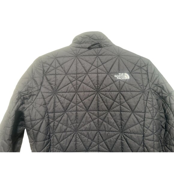 The North Face Diamond Puffer Jacket Womens Small Black Thermball Insulated Fall - Picture 9 of 16